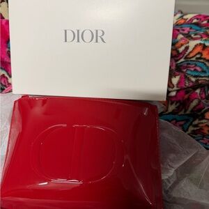 Dior Shiny Red Patent Beauty Pouch